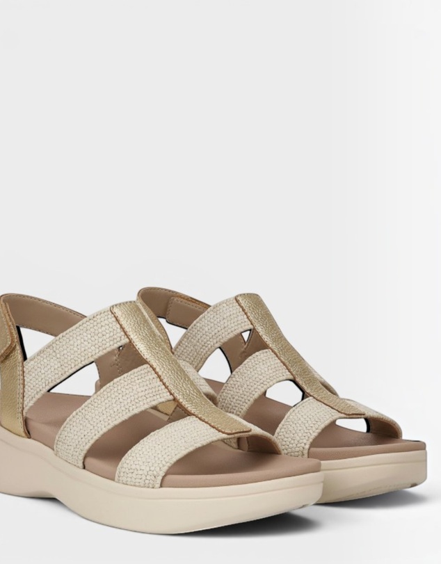 Vionic - Sabrina Flatform Sandal - Gold Leather