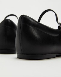 AERE - Leather Mary Jane Ballet Flats