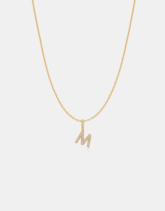Ania Haie - Ania Haie Gold Letter M Initial Necklace