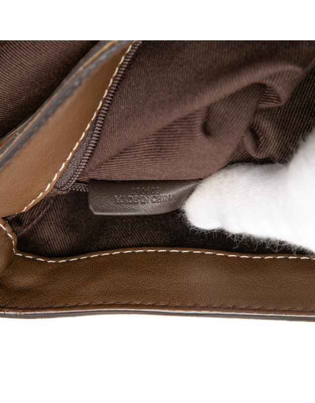 Pre-Loved by Azura Reborn - Pre-Loved 160th Anniversary Suede Trimmed Canvas Flap Shoulder Bag