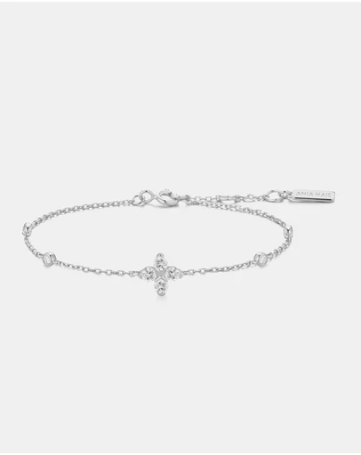 Ania Haie - Ania Haie Silver Sparkling Lucky Clover Bracelet