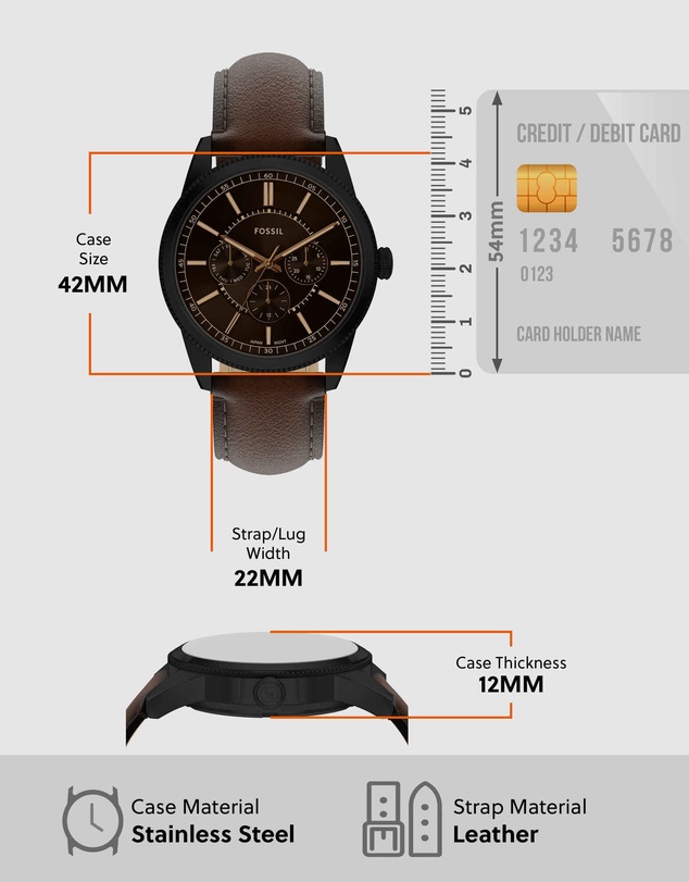 Fossil - Pearson Brown Chronograph Watch
