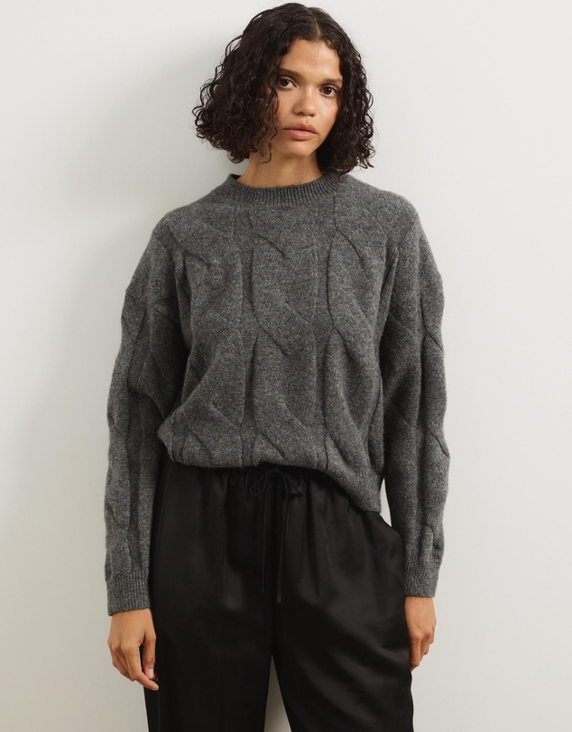 Atmos&Here - Stella Cable Knit Oversized Knit Jumper
