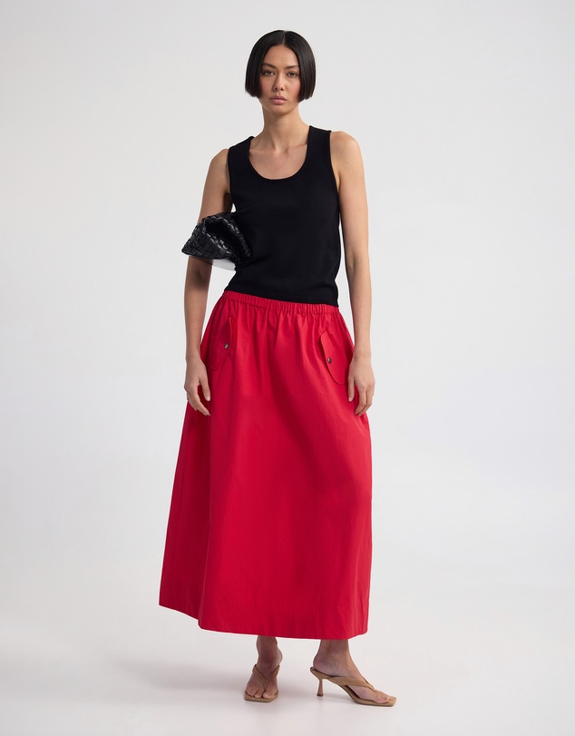 Oxford - Lana Pocket Front Maxi Skirt