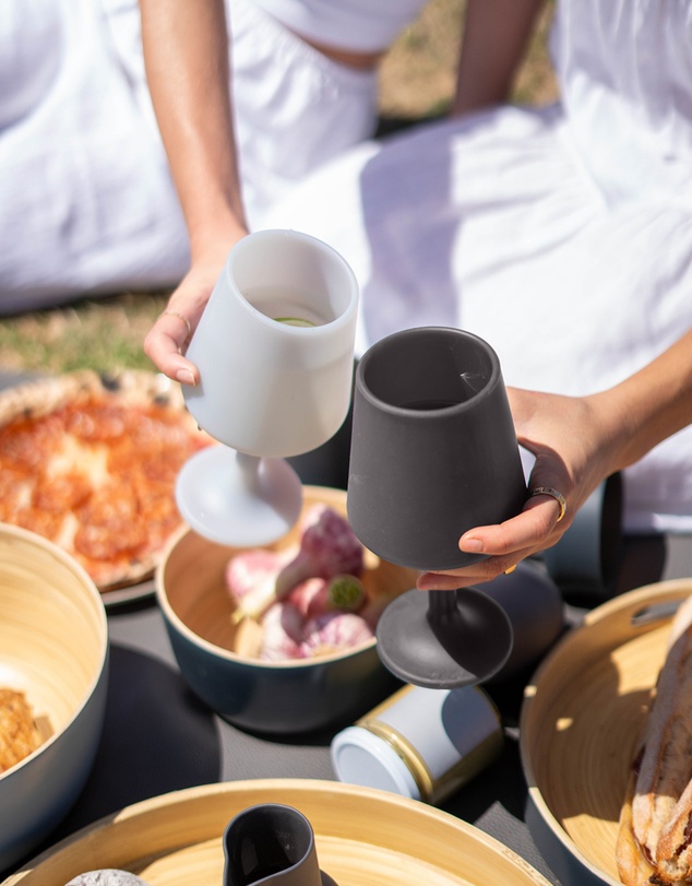 porter green - swepp | silicone unbreakable wine glasses