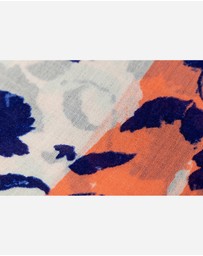 Ozwear Connection Uggs - 100% Australian Wool Print Scarf White Blue and Orange