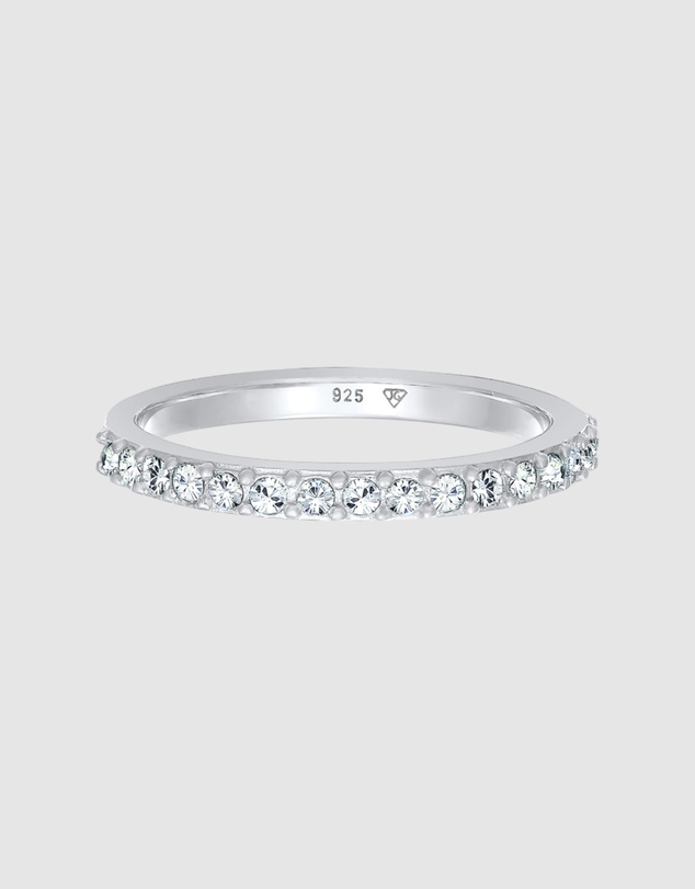 Elli Jewelry - Ring Crystal 925 Sterling Silver