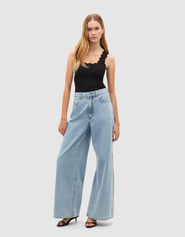 Seed Heritage - Scallop Knit Top