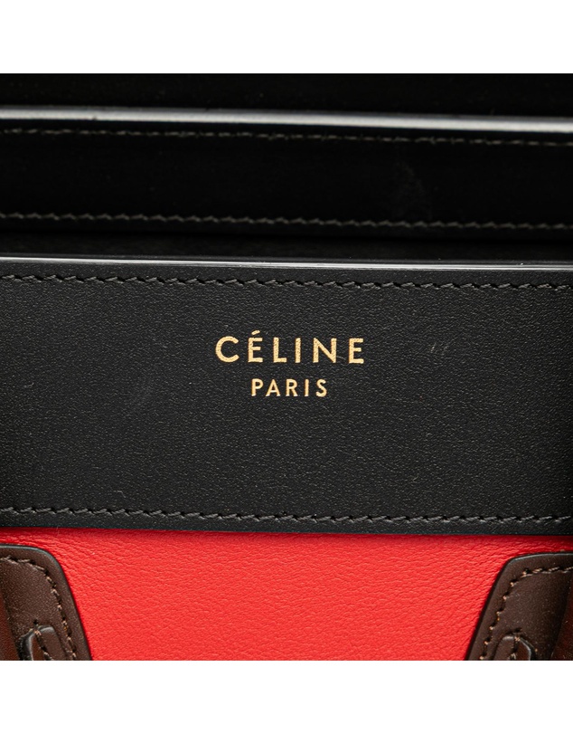 Pre-Loved by Azura Reborn - Pre-Loved Micro Tricolor Leather Luggage Tote