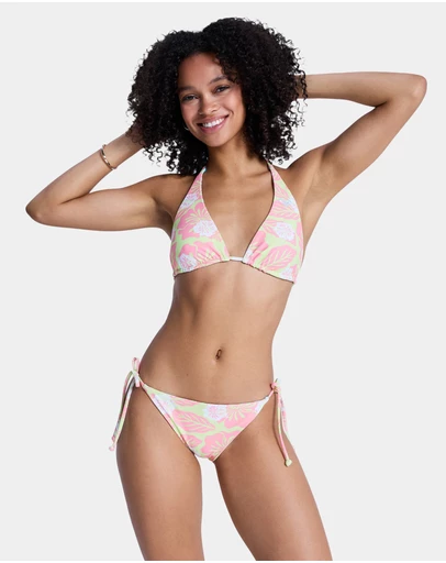 Roxy - Womens Hibiscus Hype Revo Tiki Tri Bikini Top