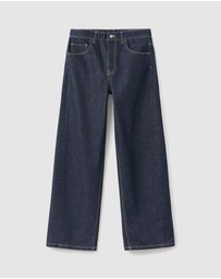 M.N.G - Barrel Mid-Rise Rinse Wash Jeans