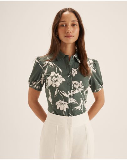 GREEN/IVORY