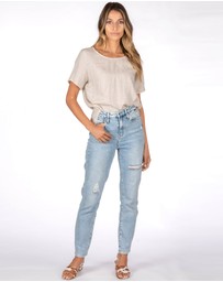 CAMIXA - Teena Linen T-shirt Top