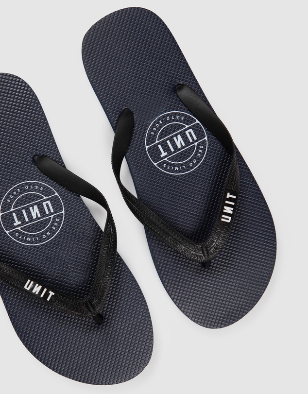 UNIT - UNIT Mens Stamp Flip Flops