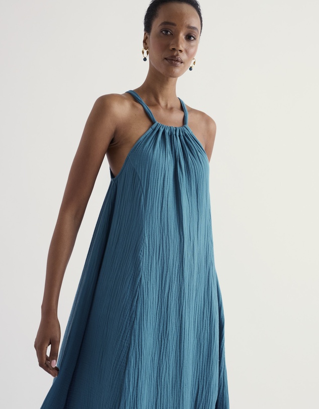 Seasalt - Belowda Dress in GOTS Organic Cotton Double Gauze