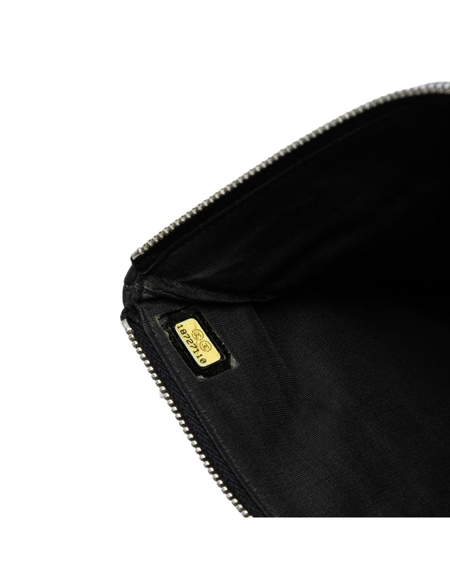Pre-Loved by Azura Reborn - Pre-Loved Small CC Quilted Lambskin Multi Zip Clutch