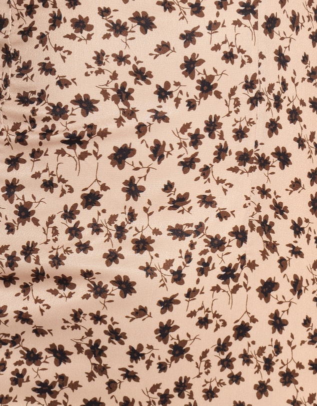 Petal & Pup - Gisella Long Sleeve Midi - Brown Floral