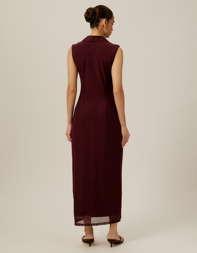 Tussah - Sleeveless Jersey Button Up Dress
