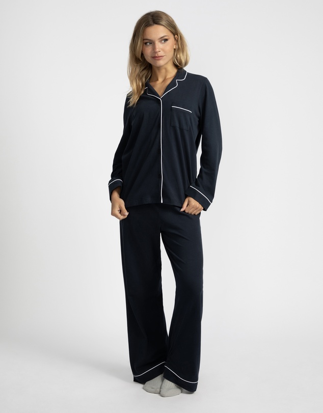 Mitch Dowd - Cotton Jersey Pyjama Set - Navy