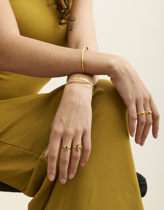 Ottoman Hands - Crystal Star Cuff Bracelet