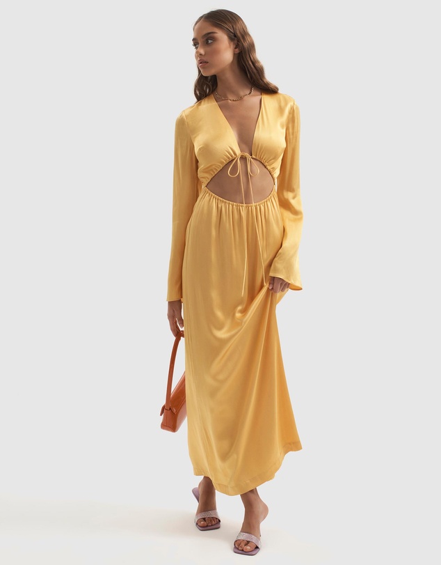 Ownley - Lilith Drawstring Cut Out Dress