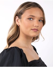 Lovisa - Gold Plated Sterling Silver Chunky Twist Hoop Earrings
