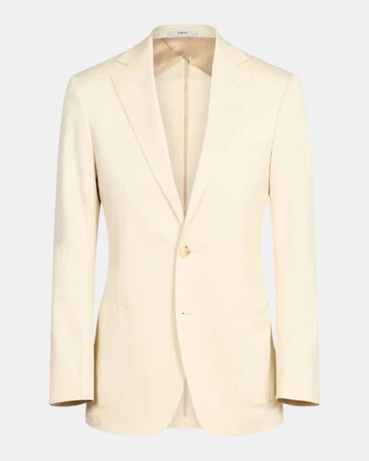 Henry Bucks - SARTORIAL EDGE Slim Stretch Blazer ECRU REG