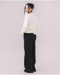 Youmsara - The Freya Wide-Leg Knit Pants