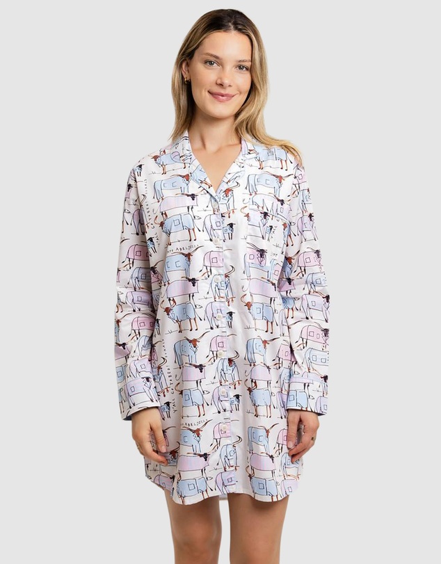 Sant And Abel - Women's Drawbertson Longhorns Night Shirt