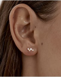 By Charlotte - Moon Dust Stud Earrings