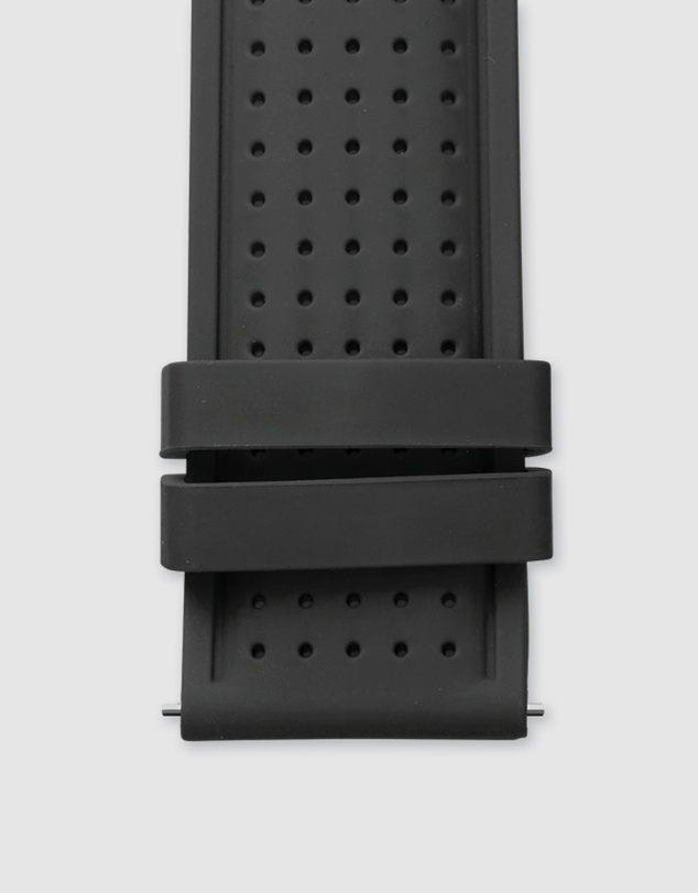 Maxum - Raglan Band Black Silicone Strap Black Buckle