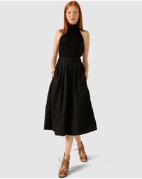 SACHA DRAKE - Pleated A-Line Skirt