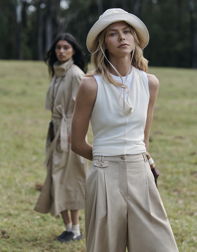 Country Road - Wool V-neck Drape Tank