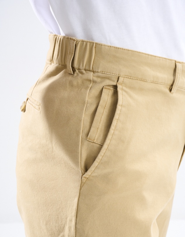3 Wise Men - 3 Wise Men Tapered Fit Chino -  Tan