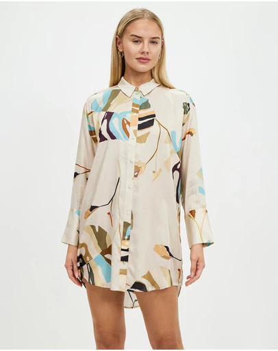 Grace Willow - Jasmine Silk Shirt Dress