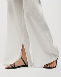 FRIEND of AUDREY - Hayworth Linen Split Trousers