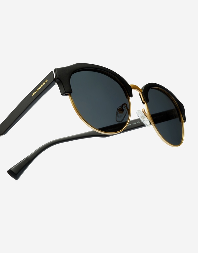 Hawkers Co - HAWKERS - Polarized Gold Dark CLASSIC ROUNDED Sunglasses for Men and Women UV400