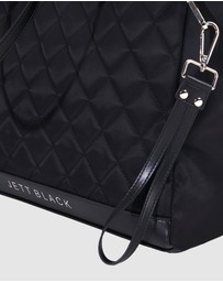 JETT BLACK - Paris Quilted Baby Bag with Change Mat
