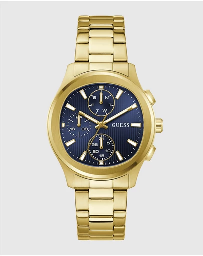 GUESS - GUESS Men's Gold-Tone Multifunction Watch