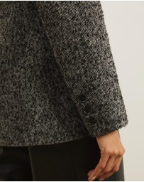 Atmos&Here - Beth Cinched Waist Tweed Blazer
