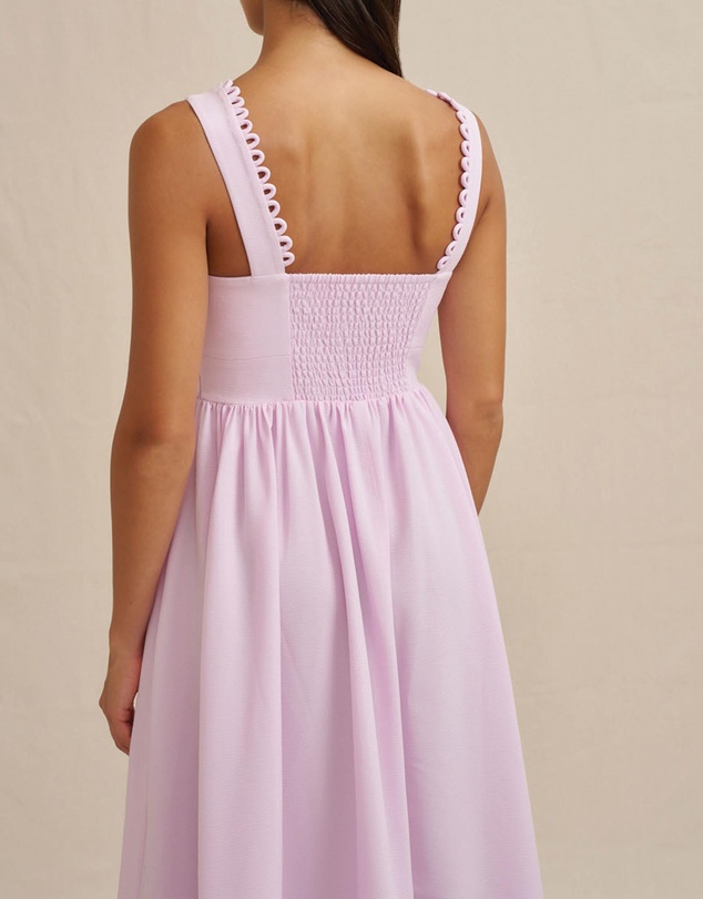 BY JOHNNY. - Nova Scallop Midi Dress