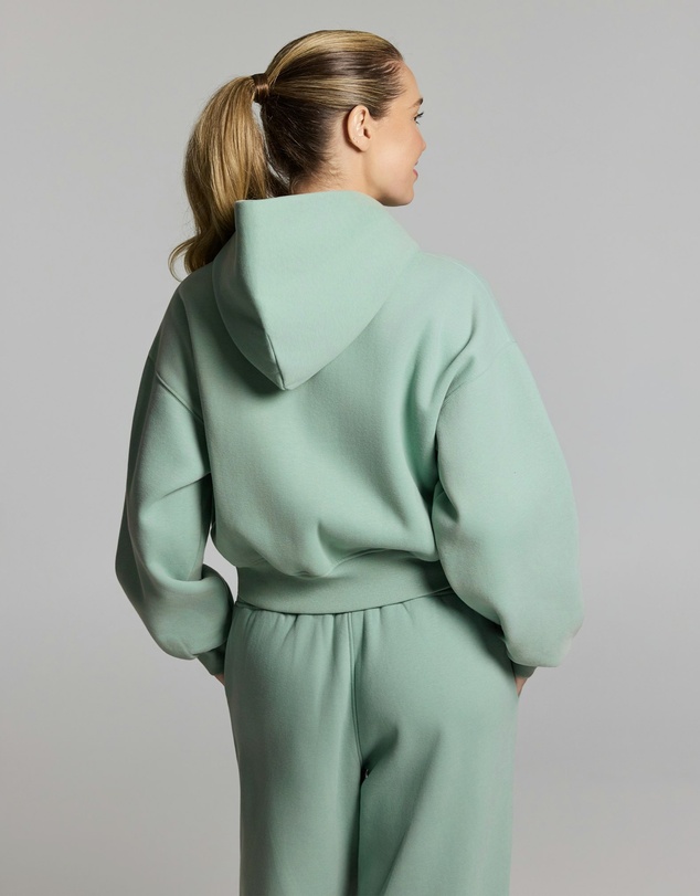 Rockwear - Luxe Fleece Cropped Zip Through Hoodie