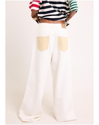 Subtitled - Aria Two Tone Relaxed Denim Jeans