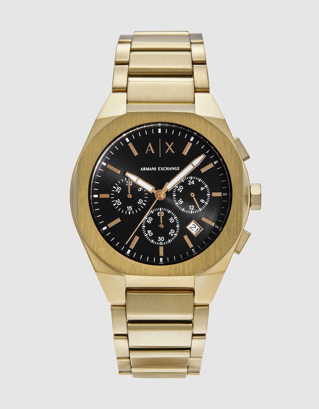 Armani Exchange - Gold Tone Chronograph Watch