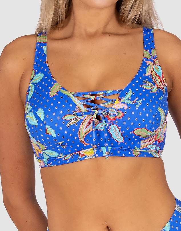 Baku Swimwear - Spice Temple E/F/G Cup Lace Up Bikini Bra Top