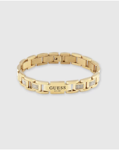 GUESS - Guess Frontier Gold Tone Bracelet 12mm
