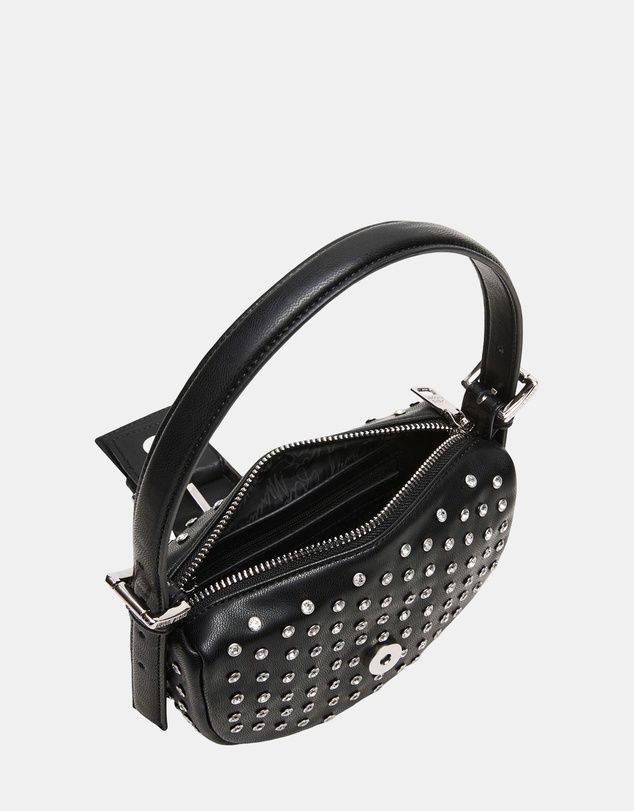 Steve Madden - BAxis Black Silver Handbag