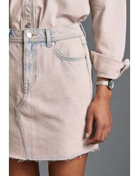 NEXT - Denim Raw Hem Mini Skirt
