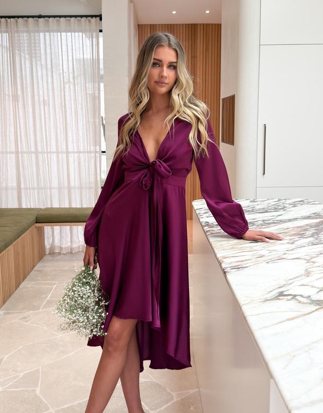 Esther Luxe - Bryleigh Dress - Bordeaux