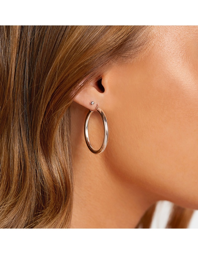 Michael Hill - 25mm Hoop Earrings in Sterling Silver